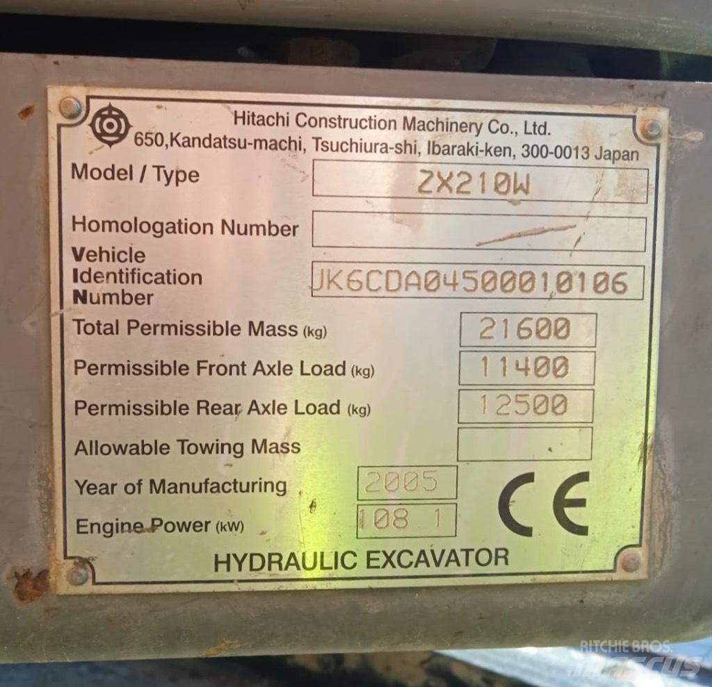 Hitachi ZX 210 W Bagri na kolesih