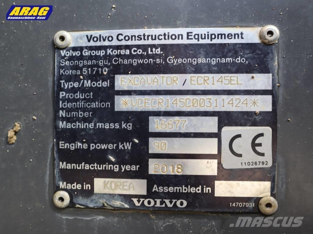 Volvo ECR 145 EL Bagri goseničarji