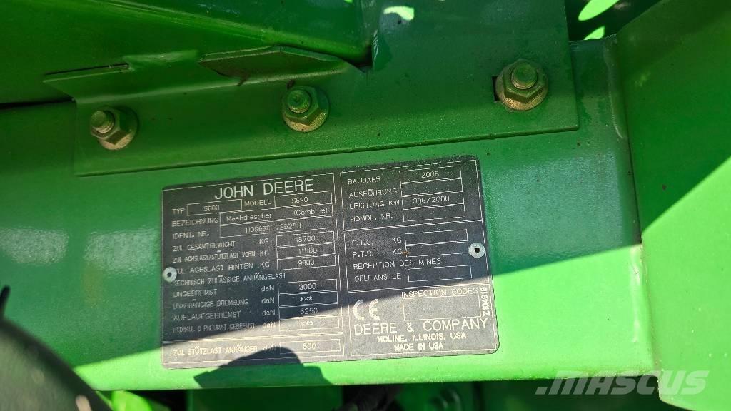 John Deere S 690 i Kombajni