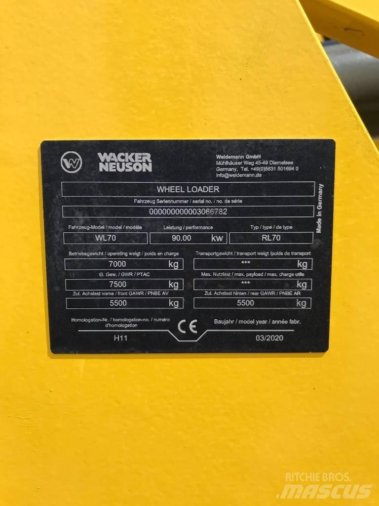Wacker Neuson WL70 Kolesni nakladalci