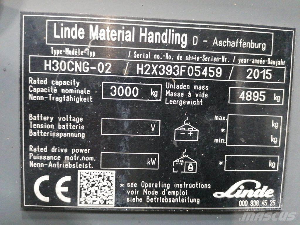 Linde H30T-02 Plinski viličarji