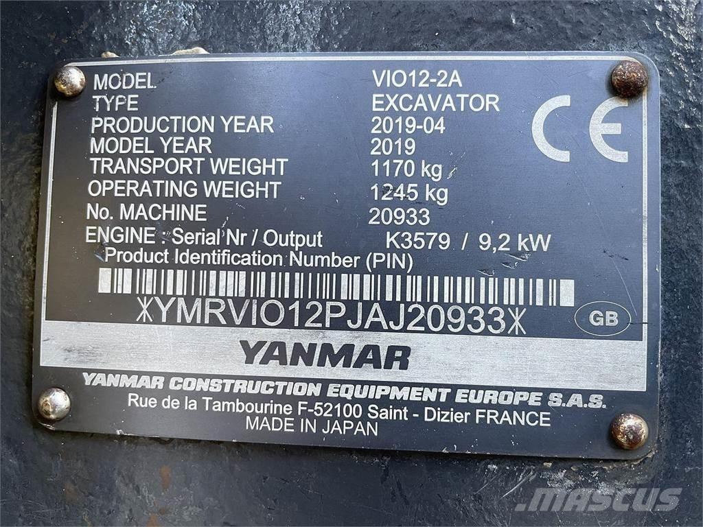Yanmar VIO12 Bagri na kolesih