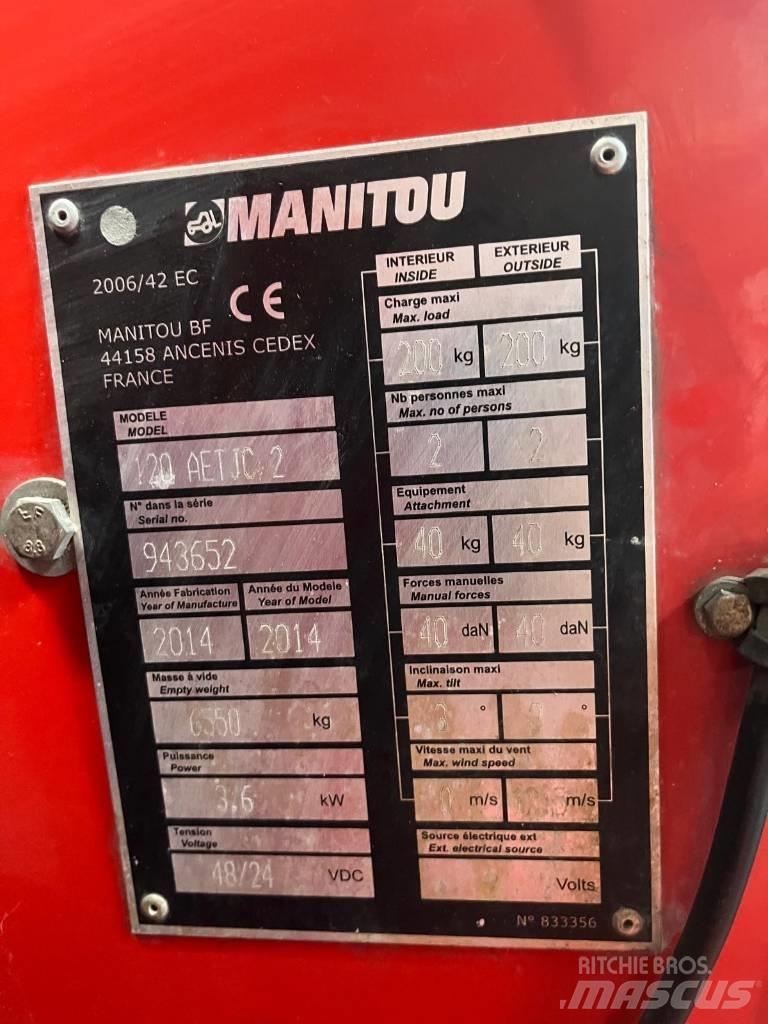 Manitou 120 AET JC Zglobne dvižne ploščadi
