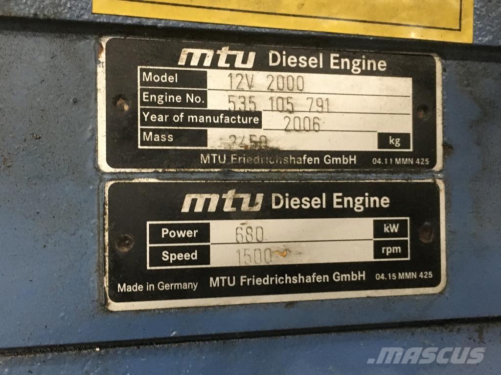 MTU 12V2000 USED Motorji