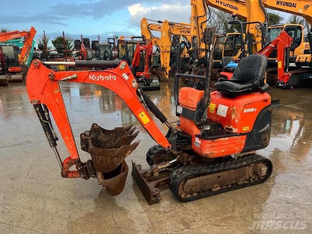 Kubota K 008-3 Mini bagri <7t