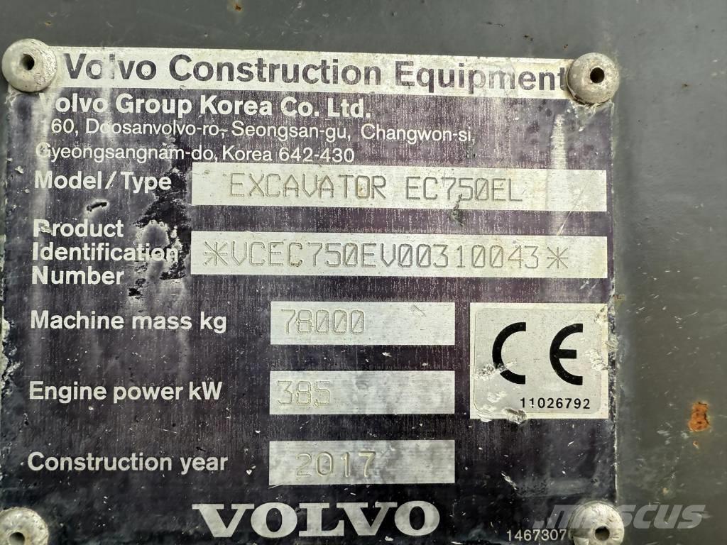 Volvo EC 750 EL Bagri goseničarji