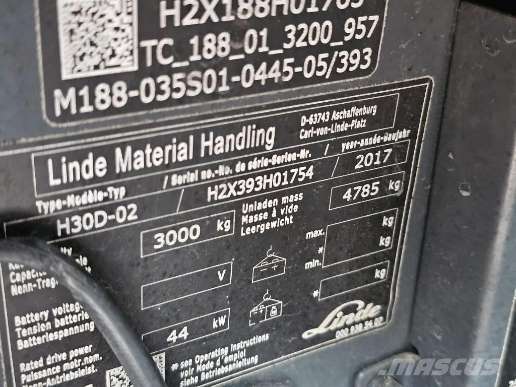 Linde H30D-02 Dizelski viličarji