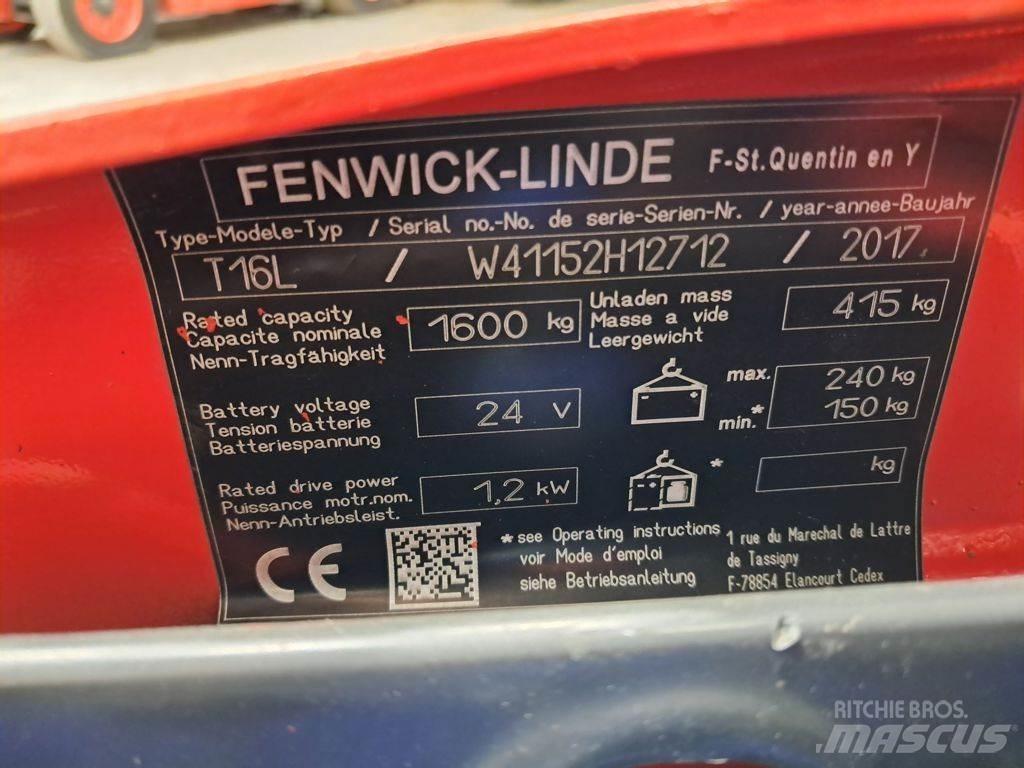 Linde T16L Električni nizko dvižni viličar