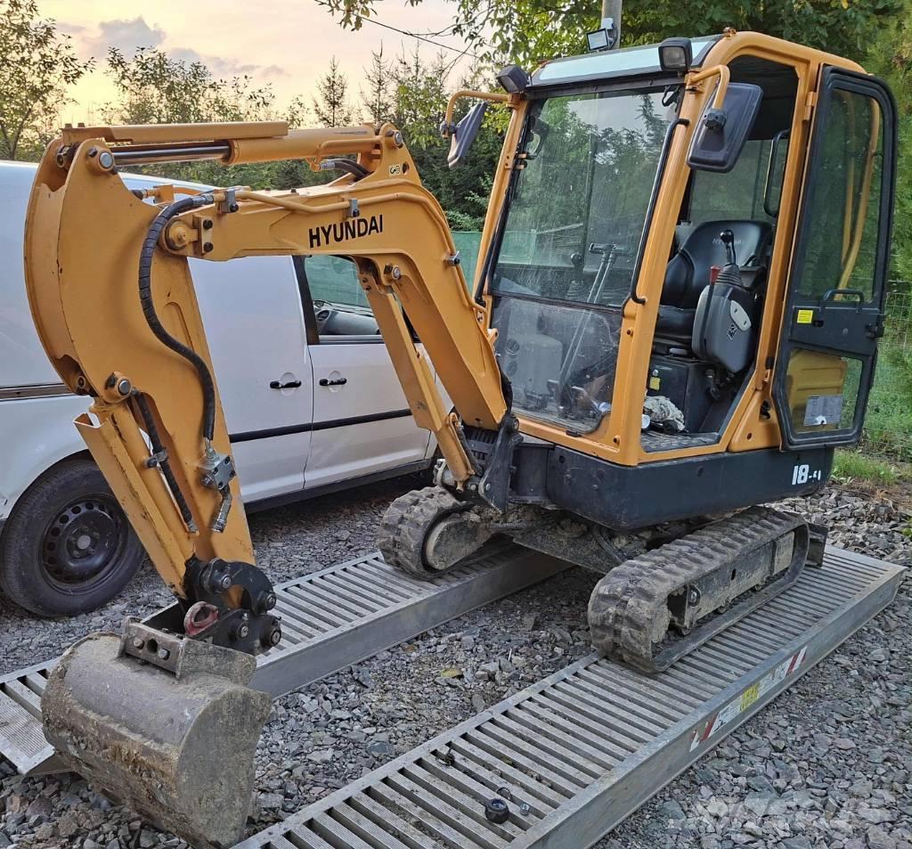 Hyundai R18-9 Mini bagri <7t