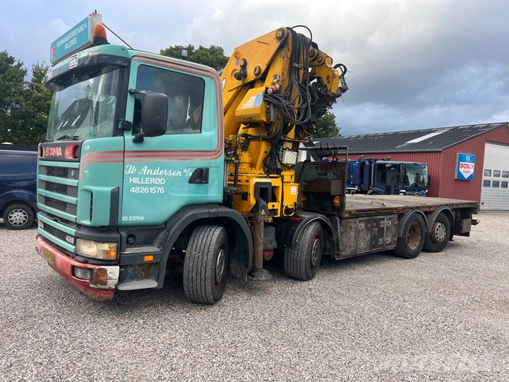 Scania 124 G 420 Tovornjaki z žerjavom