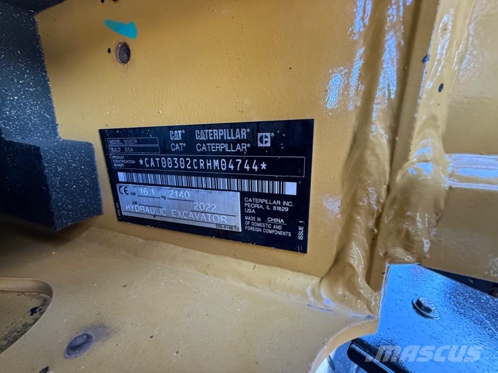 CAT 302 CR Mini bagri <7t
