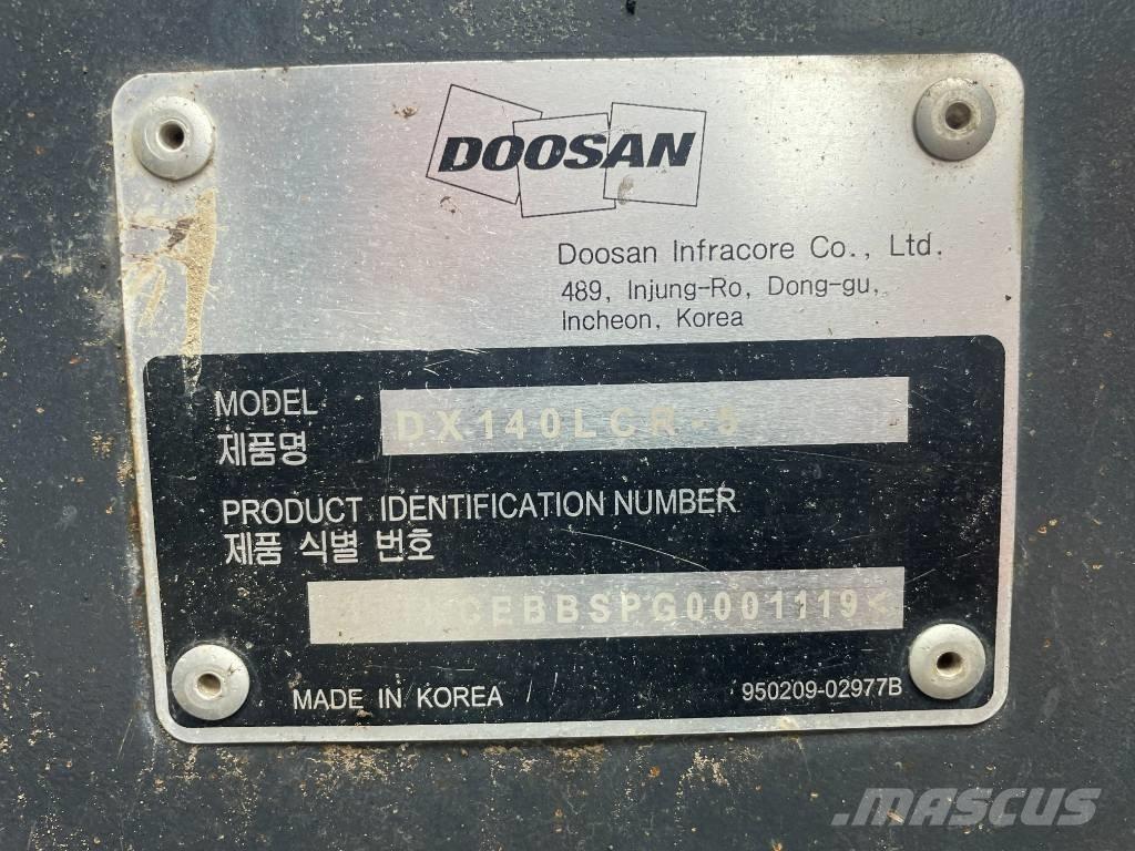 Doosan DX 140 LCR Bagri goseničarji