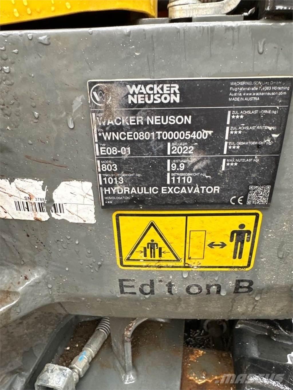 Wacker Neuson 803 Bagri goseničarji