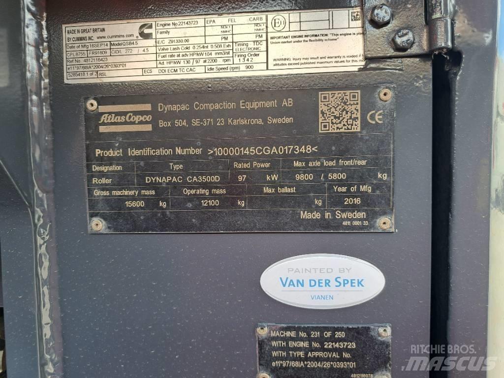 Dynapac CA3500D Enojni valjarji