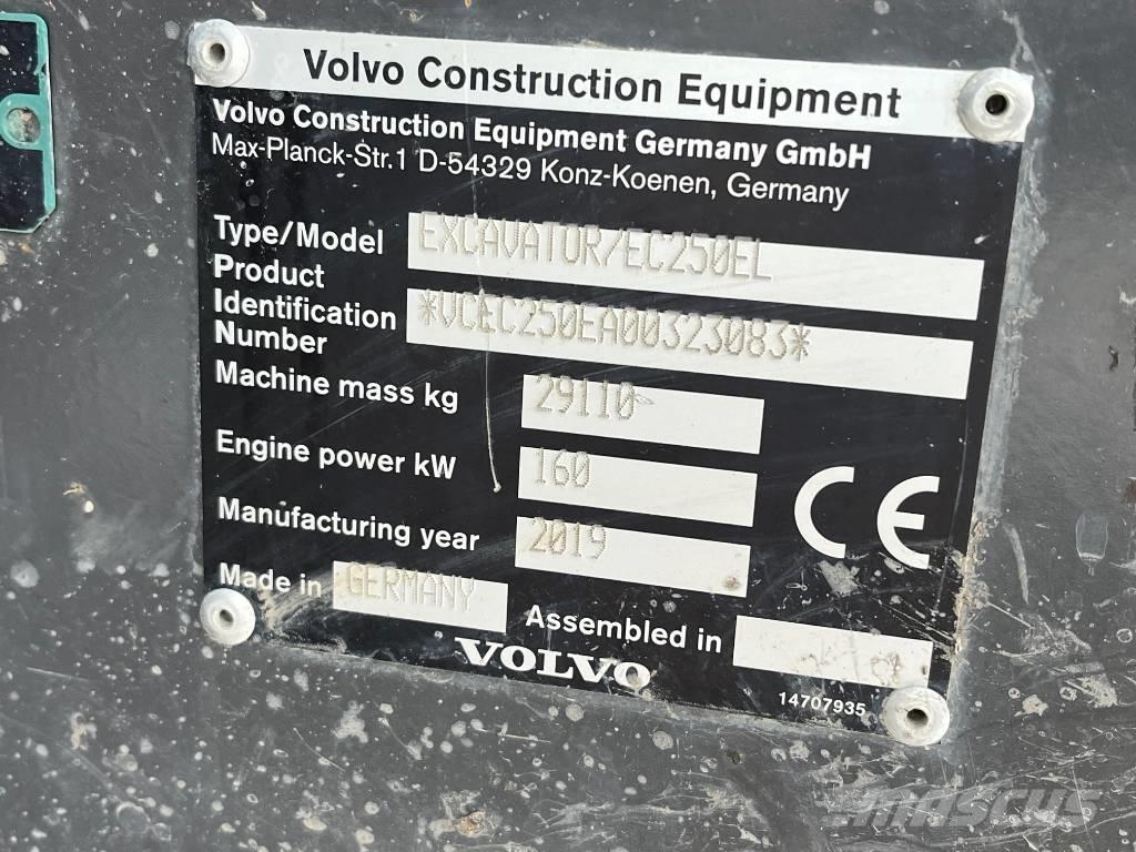Volvo EC 250 EL Bagri goseničarji