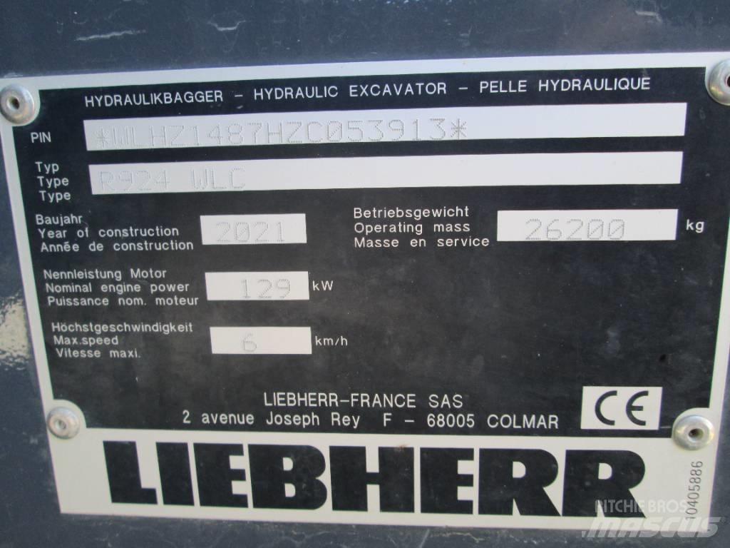 Liebherr R 924 G8 Bagri goseničarji