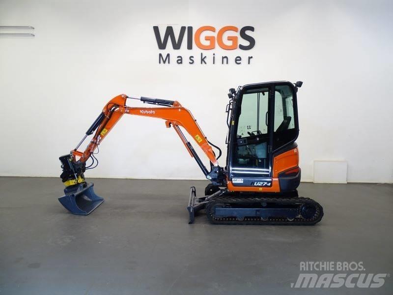 Kubota U 27-4 Mini bagri <7t