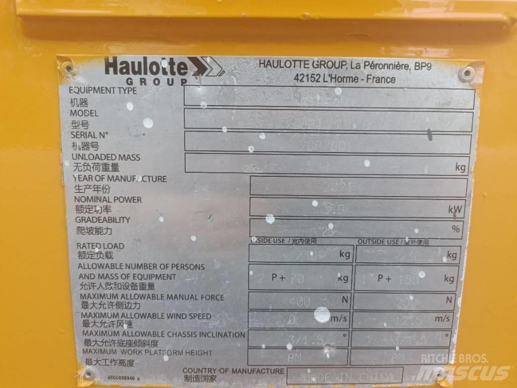 Haulotte OPTIMUM 8 Škarjaste dvižne ploščadi
