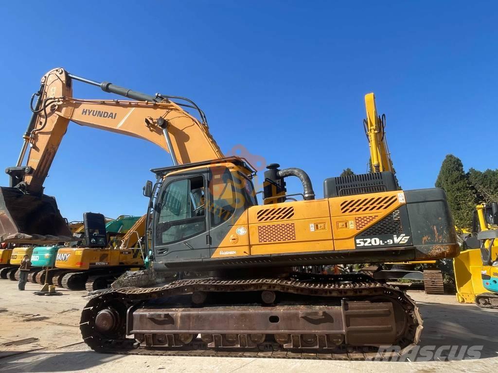 Hyundai Robex 520 VS Bagri goseničarji