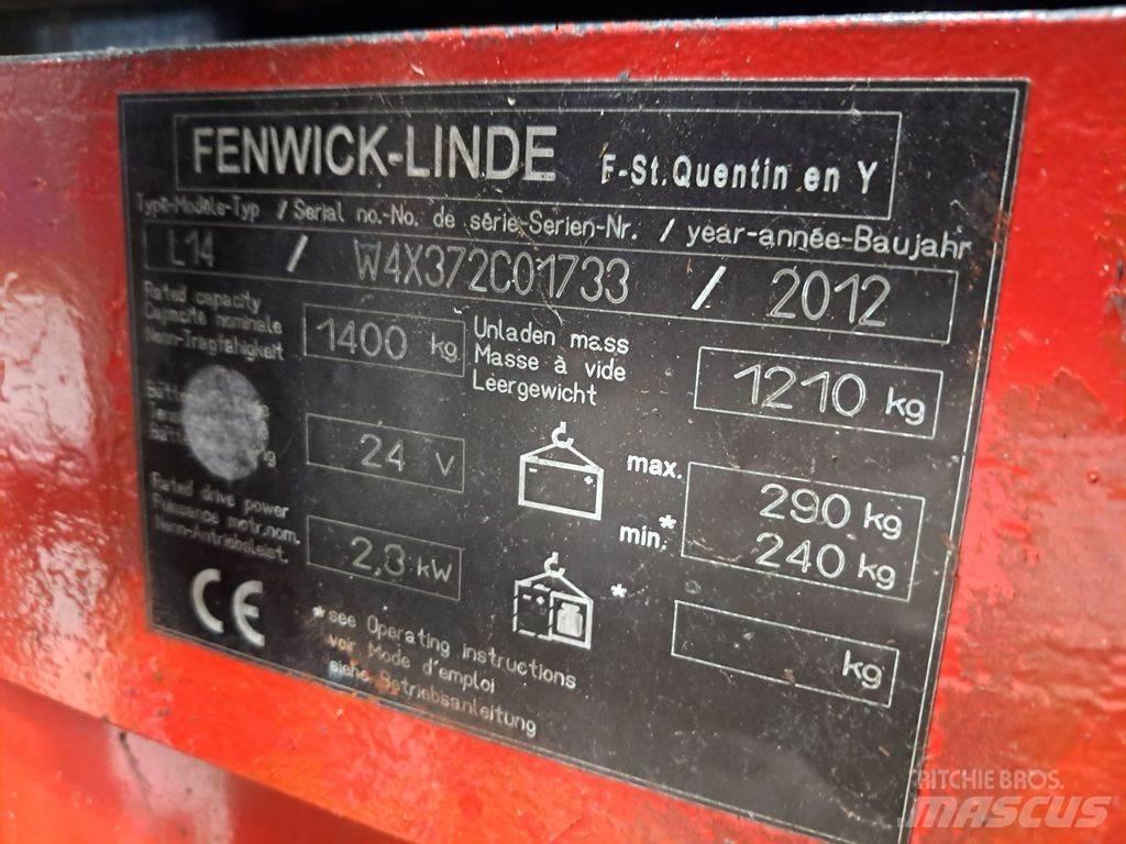 Linde L14 Ročni električni viličar