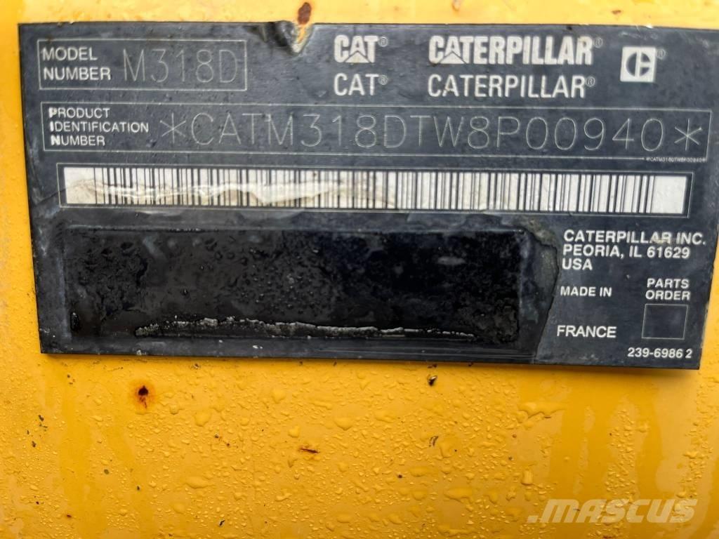 CAT M 318 D Bagri na kolesih