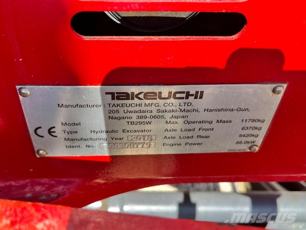 Takeuchi TB 295 W Bagri na kolesih