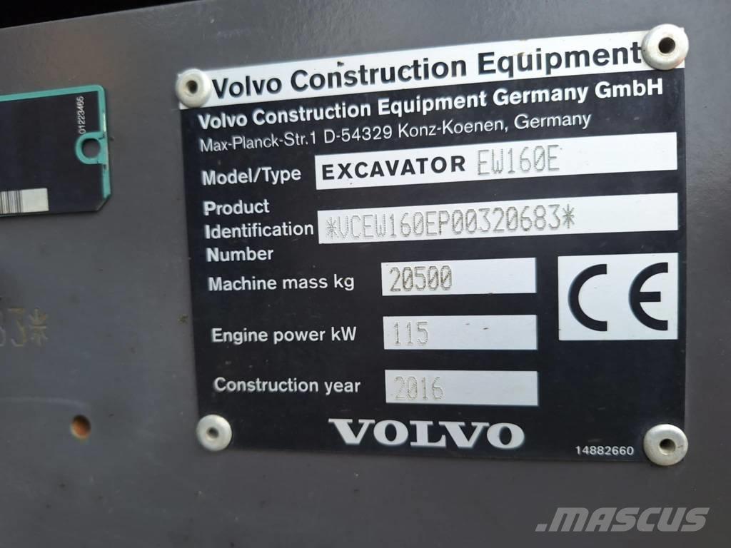 Volvo EW 160 E Bagri na kolesih