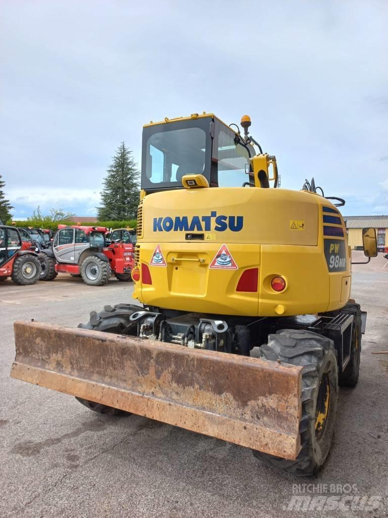 Komatsu PW 98 MR Bagri na kolesih
