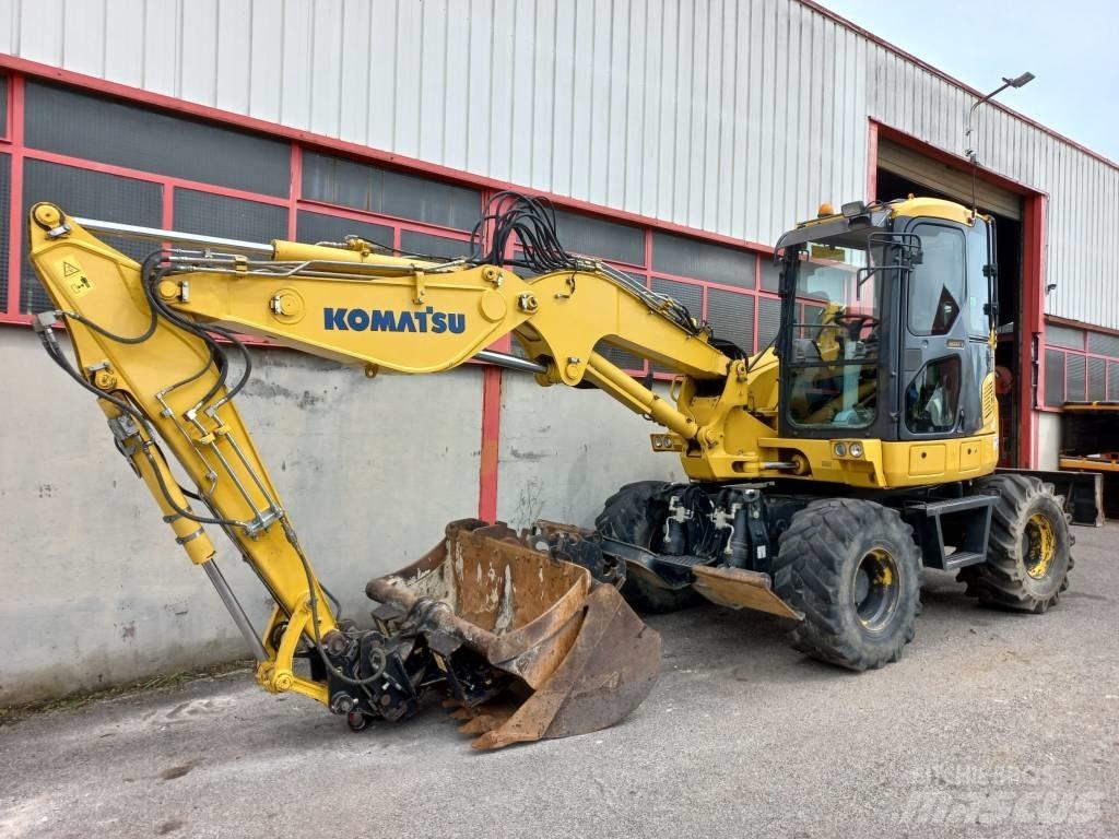 Komatsu PW 98 MR Bagri na kolesih
