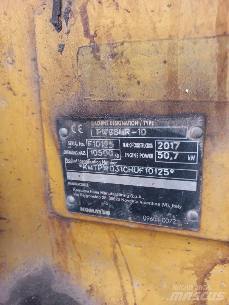 Komatsu PW 98 MR Bagri na kolesih