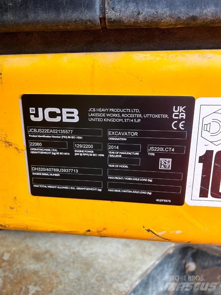 JCB JS 220 LC Bagri goseničarji