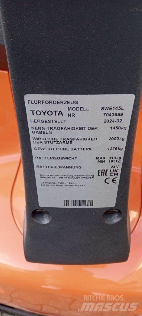 Toyota BT SWE145L Ročni električni viličar