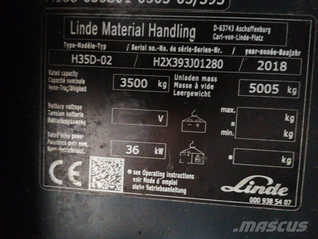 Linde H35D-02 Dizelski viličarji