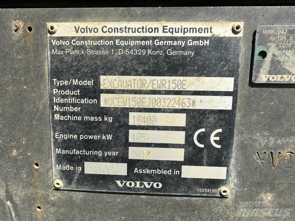 Volvo EWR150E Bagri na kolesih