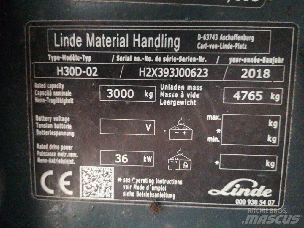 Linde H30D-02 Dizelski viličarji