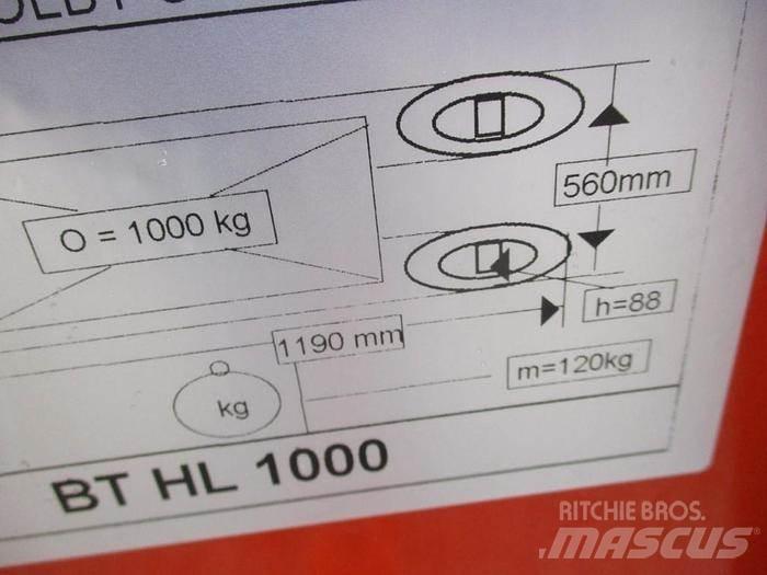 BT HL 1000 Ročni električni viličar