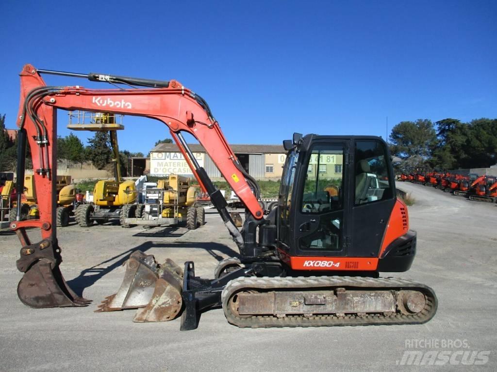 Kubota KX 080-4 Midi bagri 7t – 12t