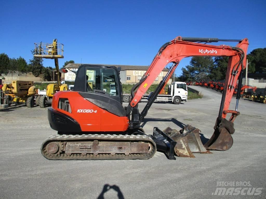 Kubota KX 080-4 Midi bagri 7t – 12t