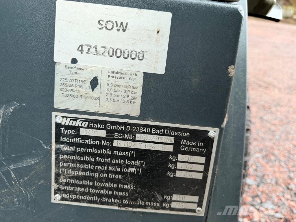 Hako Citymaster 1600 Cestni pometači