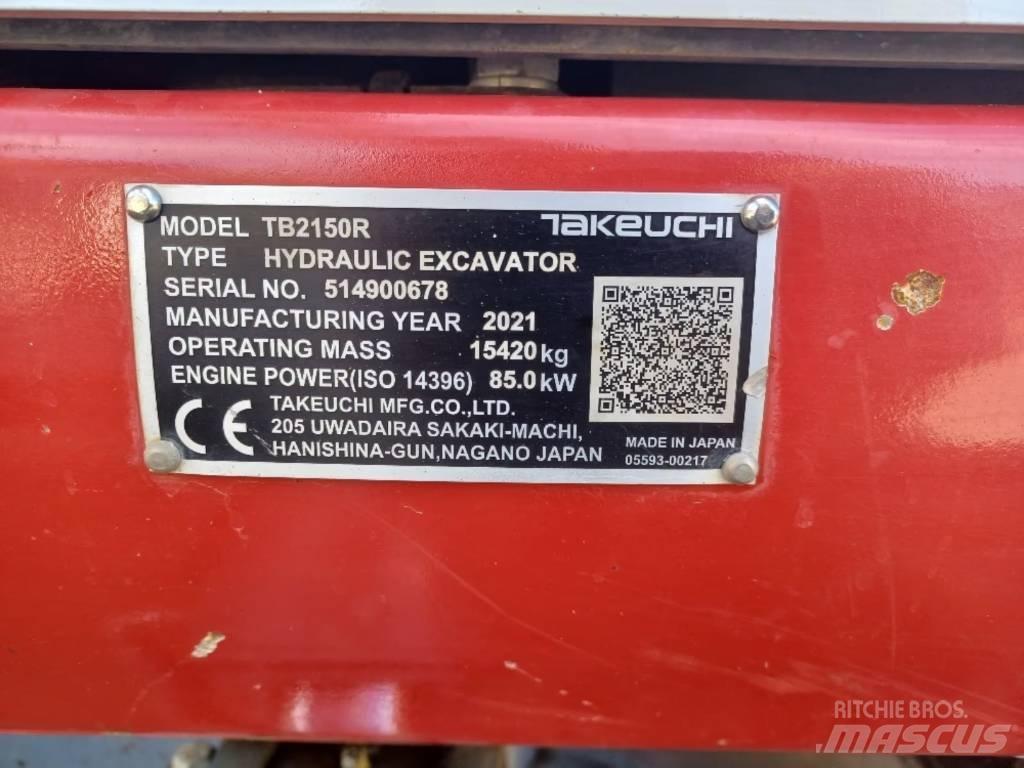 Takeuchi TB 2150 R Bagri goseničarji