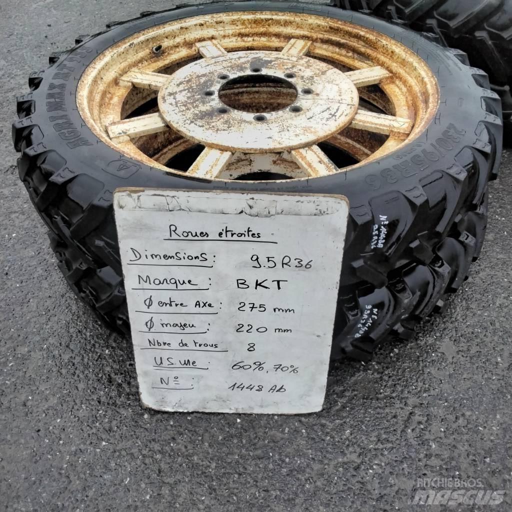 BKT 9.5R36 Gume, kolesa in platišča