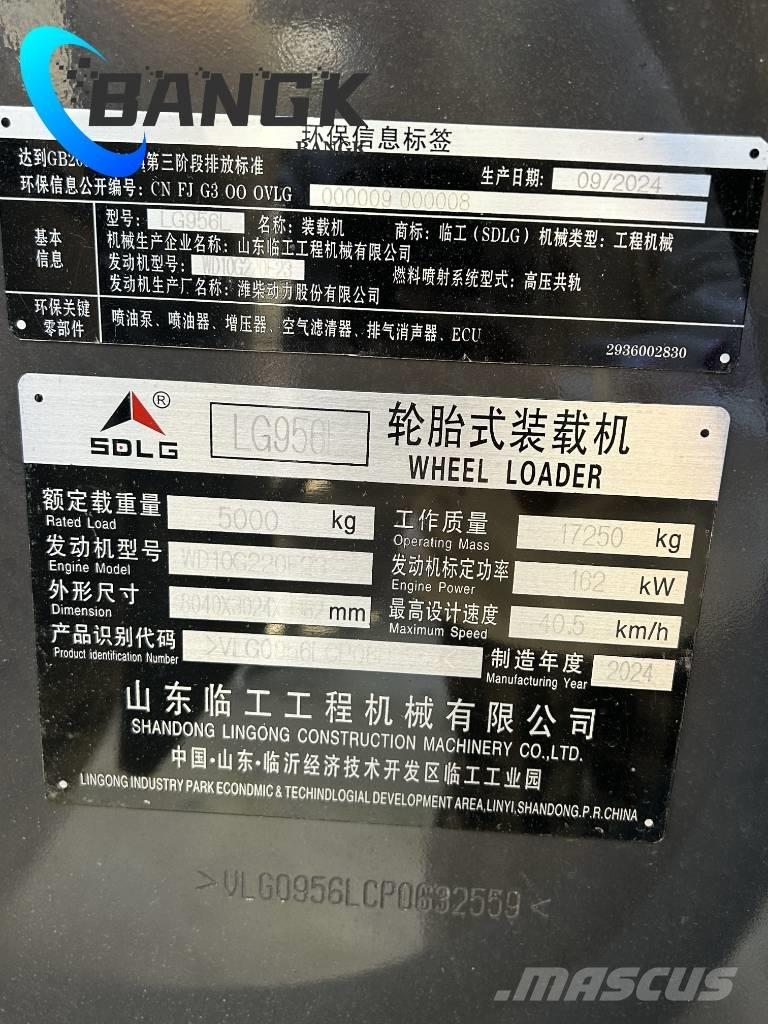 SDLG LG 956 L Kolesni nakladalci