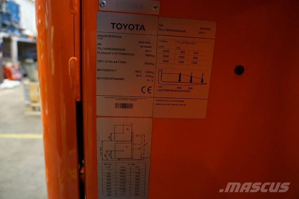 Toyota SSE160L Samopogonski ročni viličarji