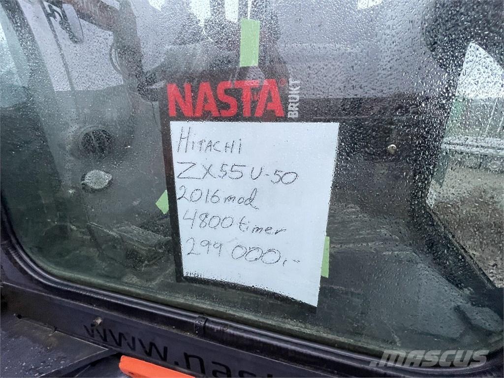 Hitachi ZX55U-5 Mini bagri <7t