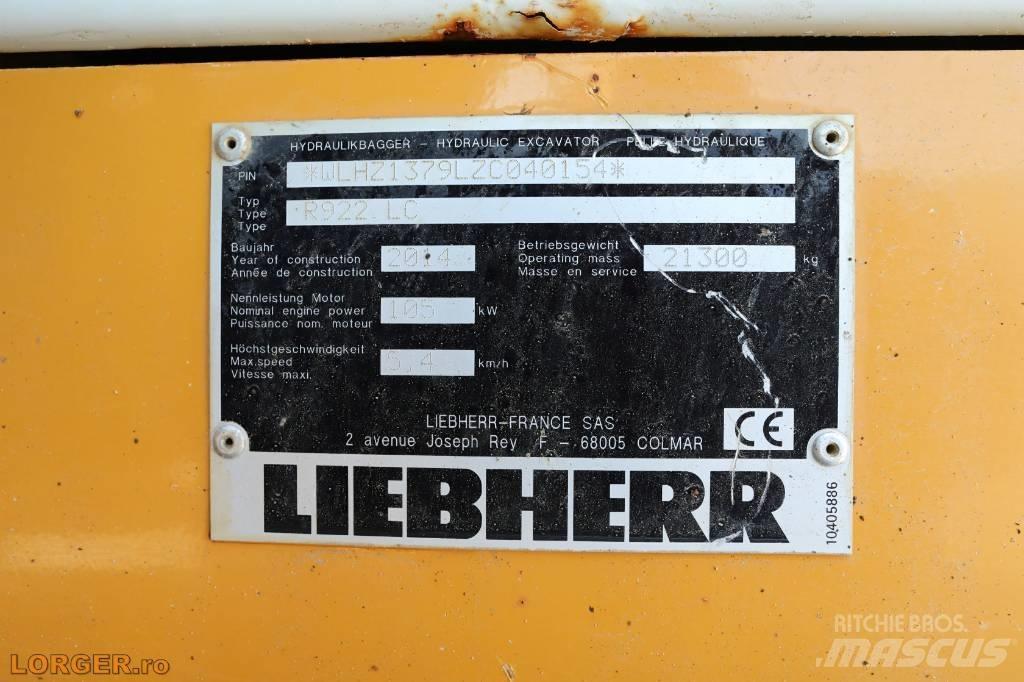 Liebherr R 922 LC Bagri goseničarji
