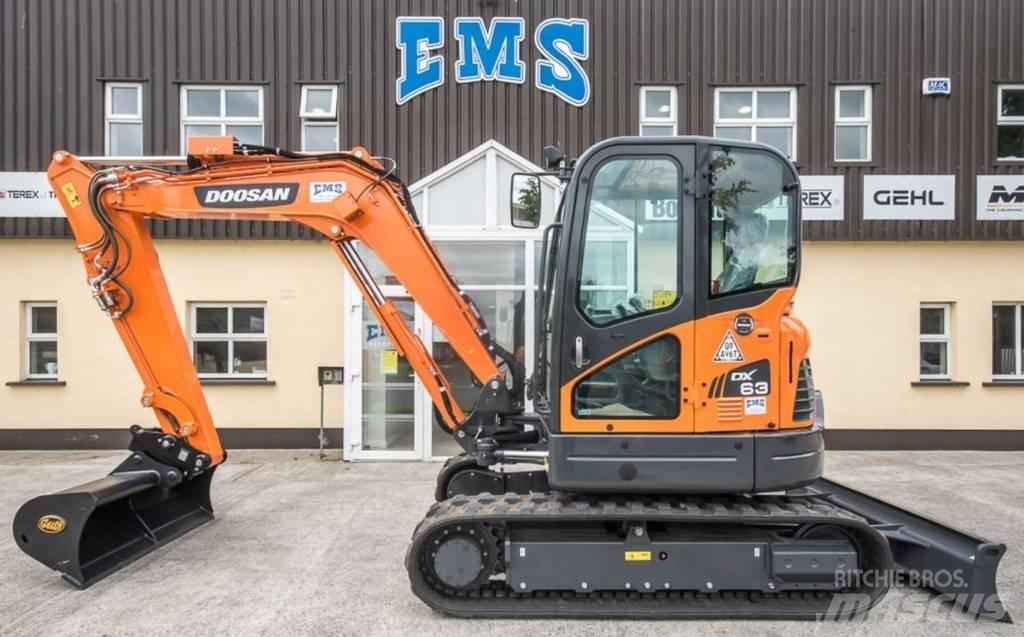 Doosan DX 63-3 Mini bagri <7t
