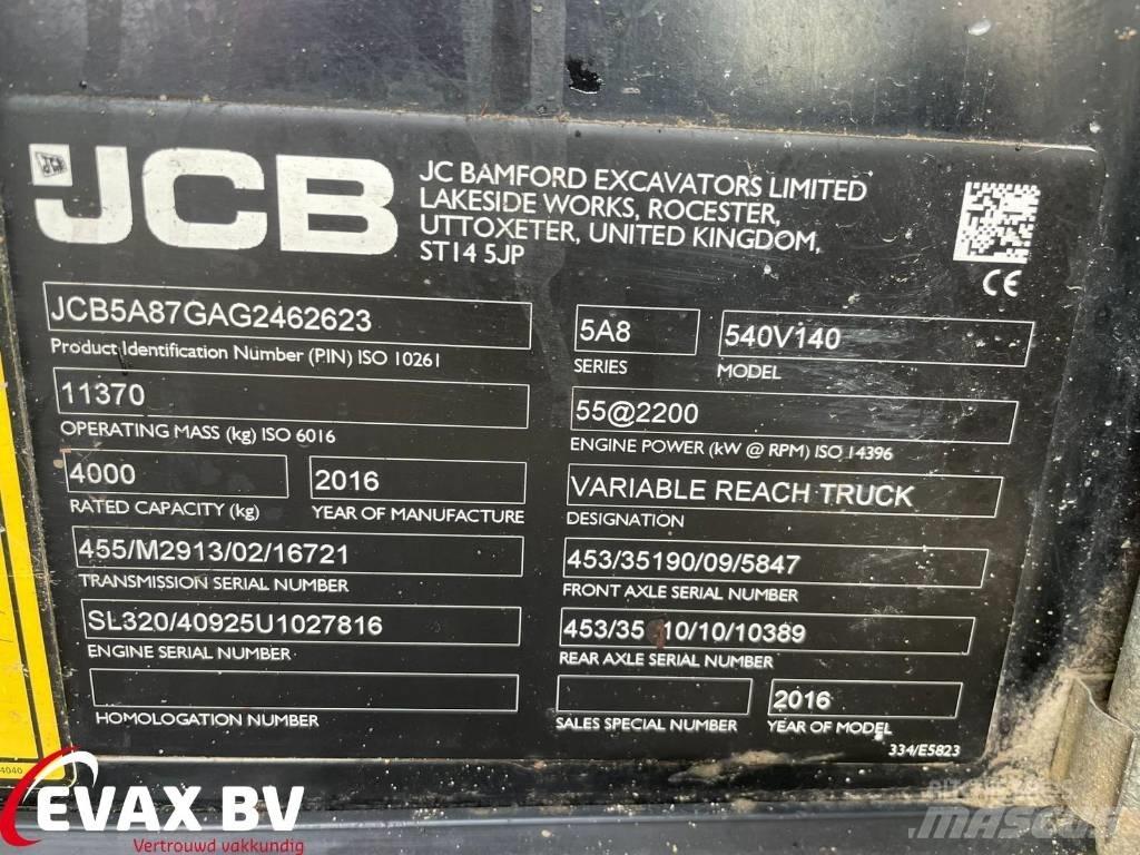 JCB 540-140 Loadall Kmetijski teleskopski nakladalci