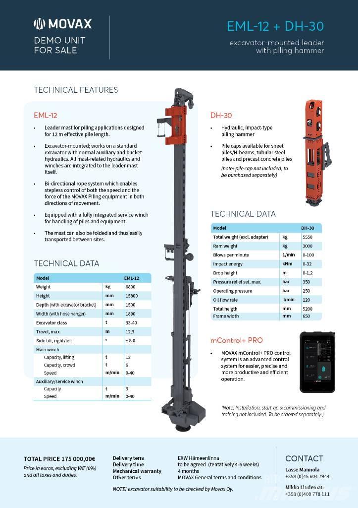 Movax EML-12 & DH-30 Kladiva