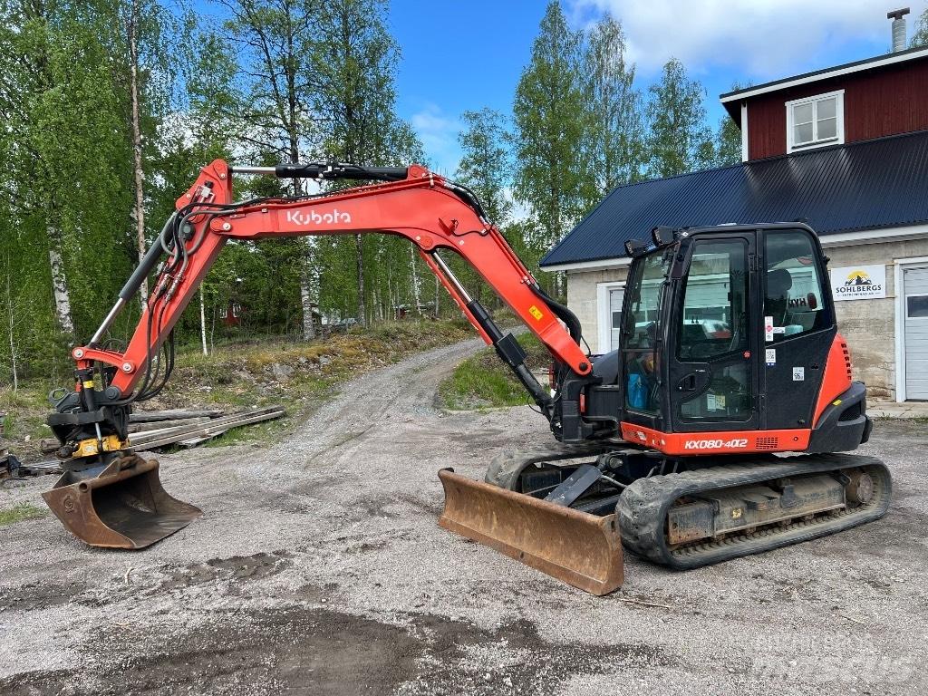 Kubota kx080-4a2 Midi bagri 7t – 12t
