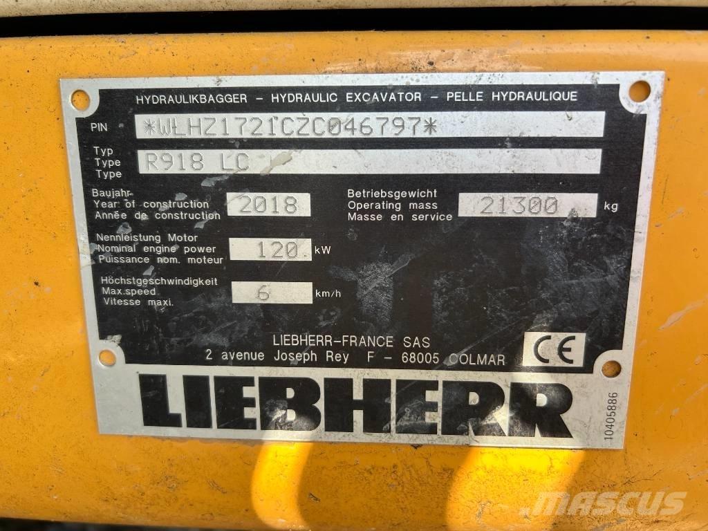 Liebherr R 918 LC Bagri goseničarji